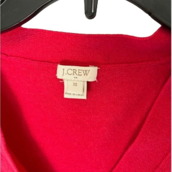 J.Crew button front wool/cotton blend cardigan PINK XS - Picture 4 of 5